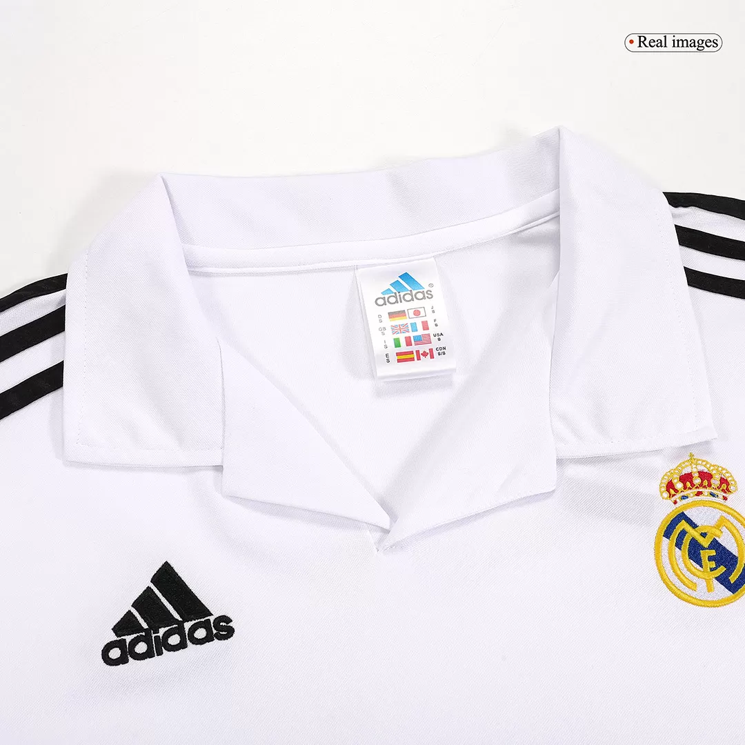 Ucl Men S Retro Replica Real Madrid Home Long Sleeves Soccer