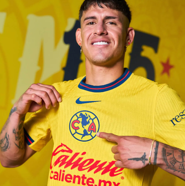 Men's Club America Aguilas Home Soccer Jersey - 2024-25 - Fan Version.png