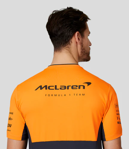 Men's High-Quality McLaren F1 Team Orange T-Shirt 2024-25.jpg