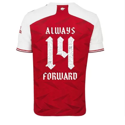 Men's ALWAYS FORWARD #14 Arsenal Home Soccer Jersey Shirt 2020/21 - Fan Version - Pro Jersey Shop