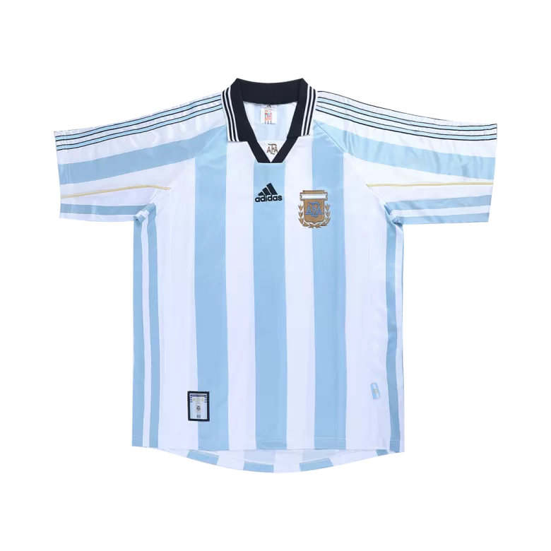 Men's Retro 1998 World Cup Argentina Home Soccer Jersey Shirt | Pro Jersey Shop