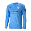 Men's Manchester City Home Long Sleeves Soccer Jersey Shirt 2020/21 - Fan Version - Pro Jersey Shop