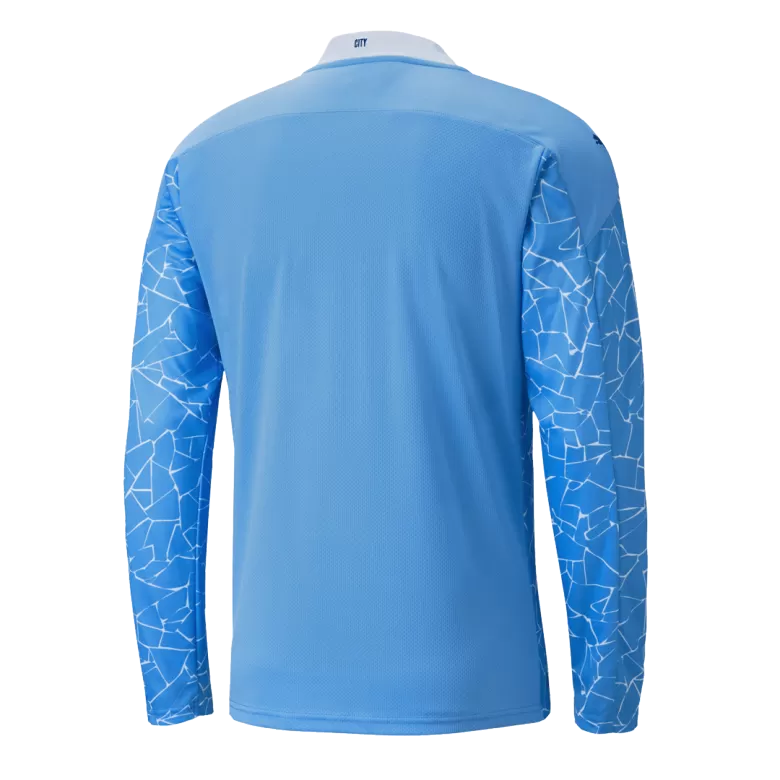 Men's Manchester City Home Long Sleeves Soccer Jersey Shirt 2020/21 - Fan Version - Pro Jersey Shop