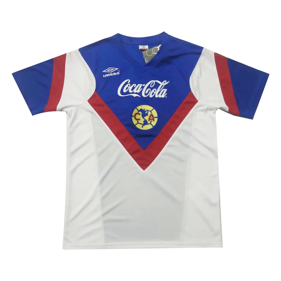 1988 Club America Away Blue&Whirt Retro Jerseys Shirt | Club America  Aguilas | Pro Jersey Shop