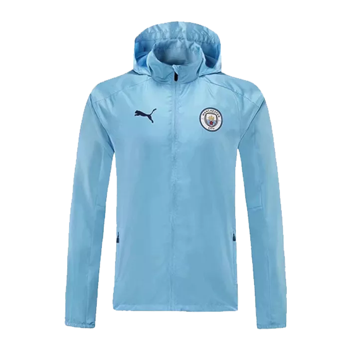 Men's Manchester City Windbreaker Hoodie Jacket 2021/22 Puma - Pro Jersey Shop