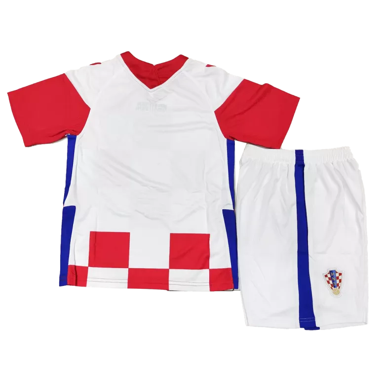 Kids Croatia Home Soccer Jersey Kit (Jersey+Shorts) 2021 - Pro Jersey Shop