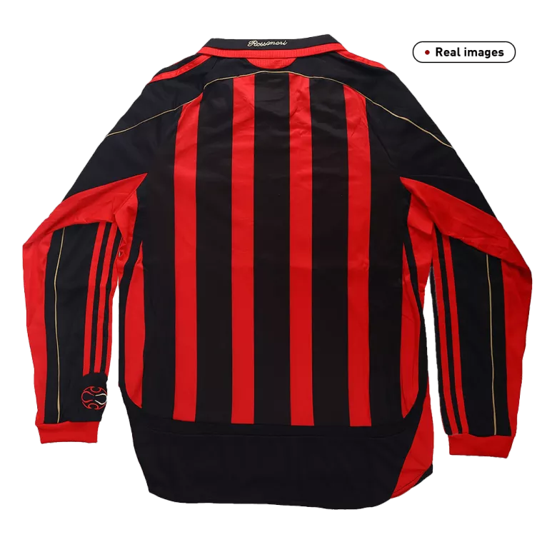 Men's Retro 2006/07 AC Milan Home Long Sleeves Soccer Jersey Shirt - Fan Version - Pro Jersey Shop
