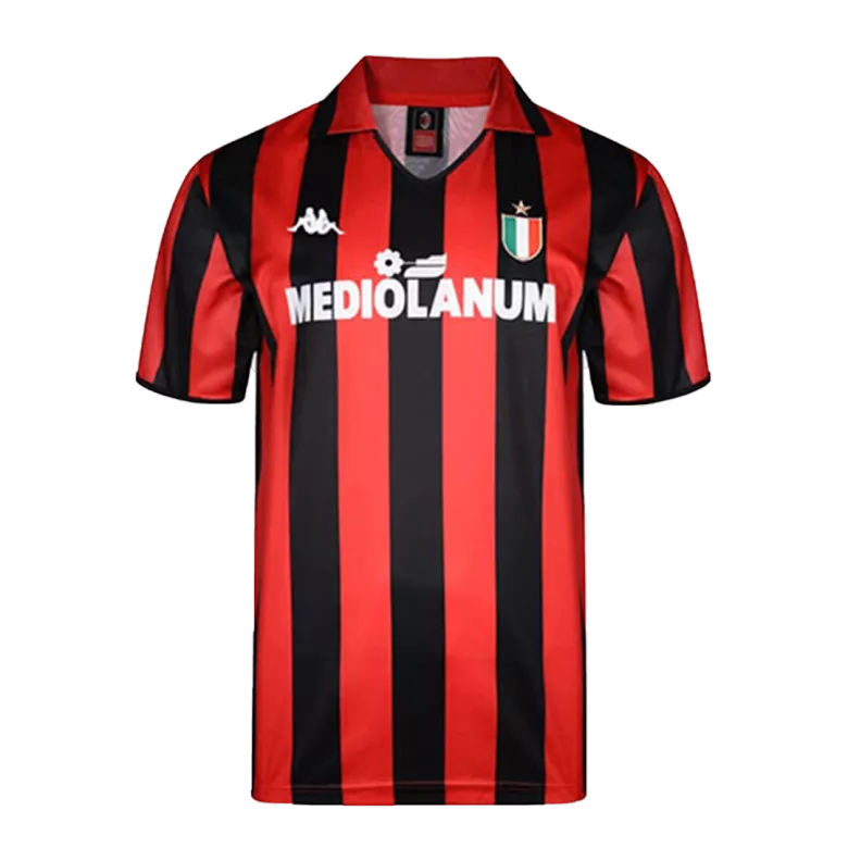 Men's Retro 1988/89 AC Milan Home Soccer Jersey Shirt - Pro Jersey Shop