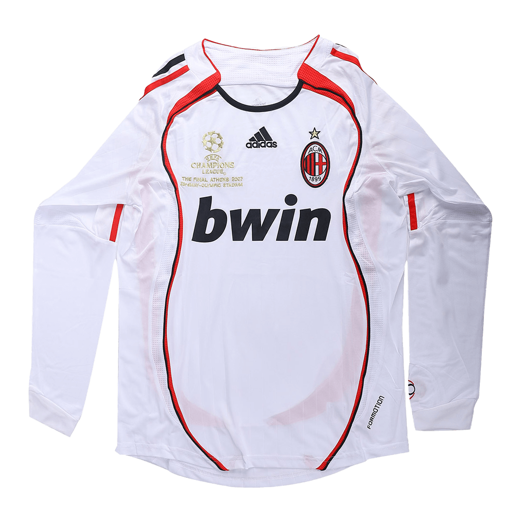 symbol dagbog flygtninge Men's Retro 2006/07 Replica AC Milan Away Long Sleeves Soccer Jersey Shirt  Adidas | Pro Jersey Shop