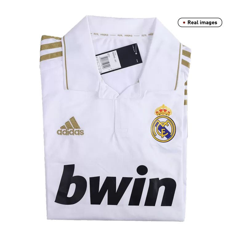Men's Retro 2011/12 Real Madrid Home Long Sleeves Soccer Jersey Shirt - Fan Version - Pro Jersey Shop