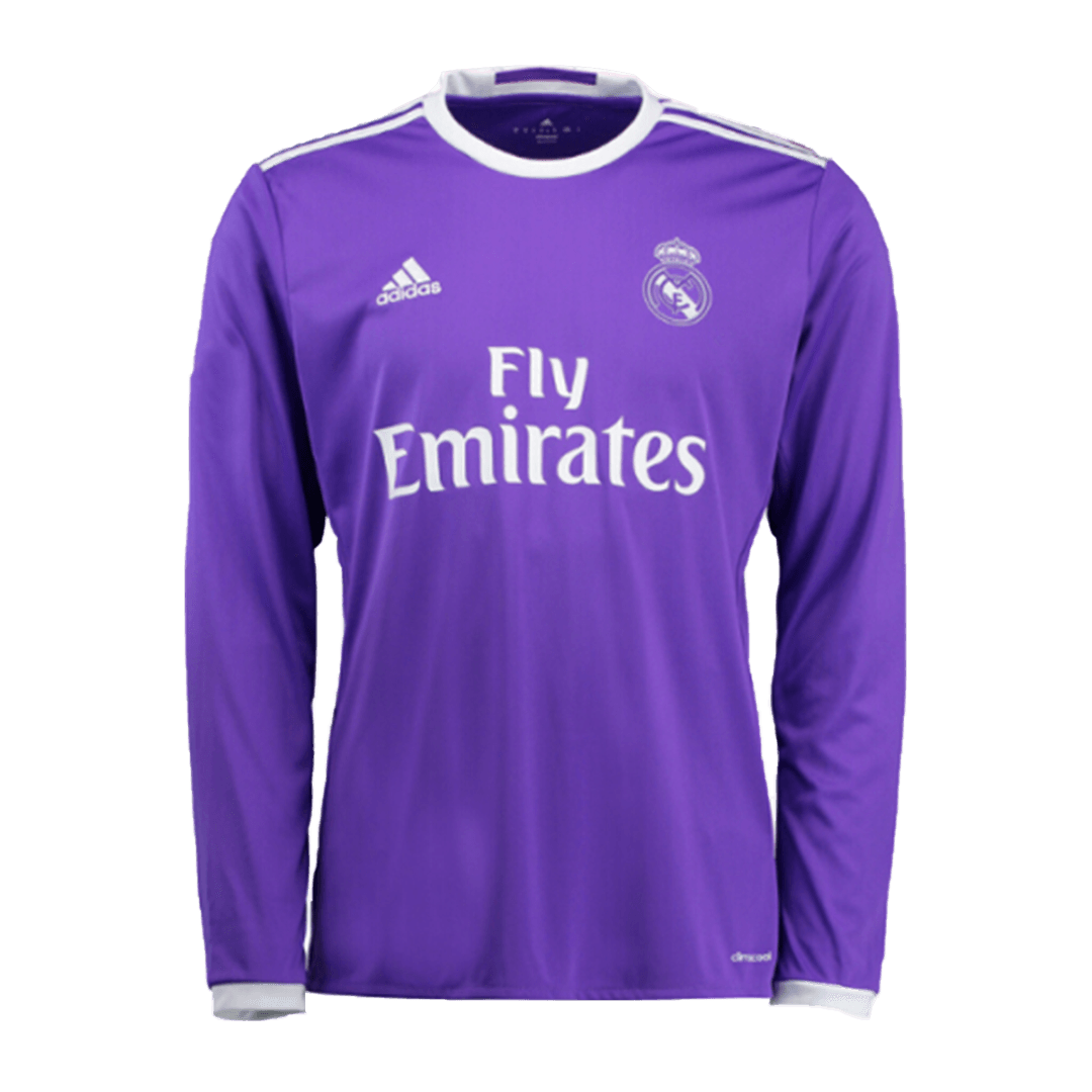 leven Bowling Behandeling Men's Retro 2016/17 Replica Real Madrid Away Long Sleeves Soccer Jersey Shirt  Adidas | Pro Jersey Shop