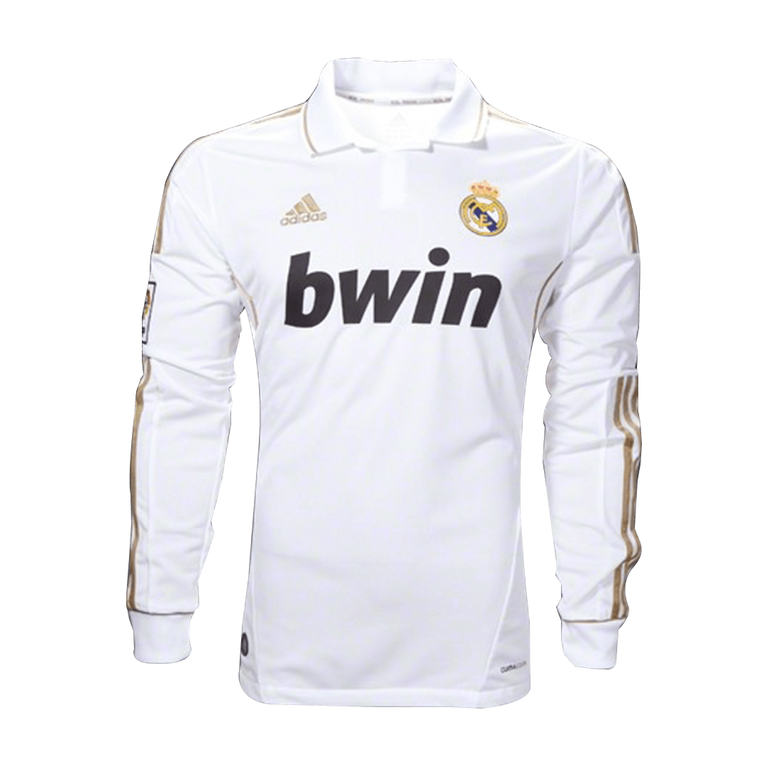 kader Ramen wassen procedure Men's Retro 2011/12 Replica Real Madrid Home Long Sleeves Soccer Jersey  Shirt Adidas | Pro Jersey Shop