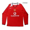 Men's Retro 2005/06 Manchester United Home Long Sleeves Soccer Jersey Shirt - Fan Version - Pro Jersey Shop