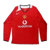 Men's Retro 2005/06 Manchester United Home Long Sleeves Soccer Jersey Shirt - Fan Version - Pro Jersey Shop