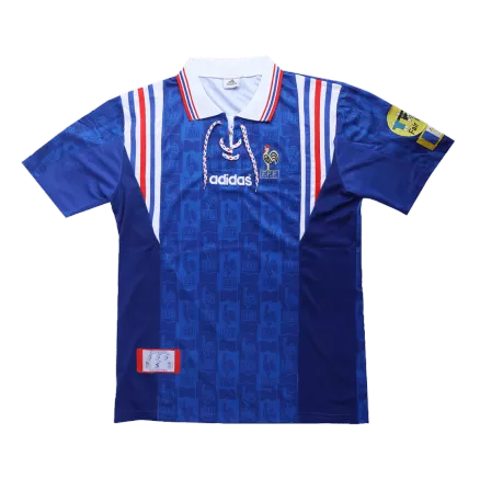 Men's Retro 1996 France Home Soccer Jersey Shirt - Pro Jersey Shop