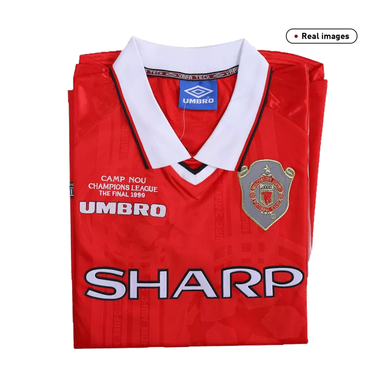 Men's Retro 1999/00 Manchester United Home Soccer Jersey Shirt - Pro Jersey Shop