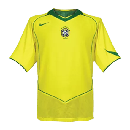 Men's Retro 2004 Brazil Home Soccer Jersey Shirt - Pro Jersey Shop