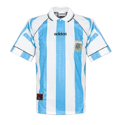 Men's Retro 1996 Argentina Home Soccer Jersey Shirt - Pro Jersey Shop