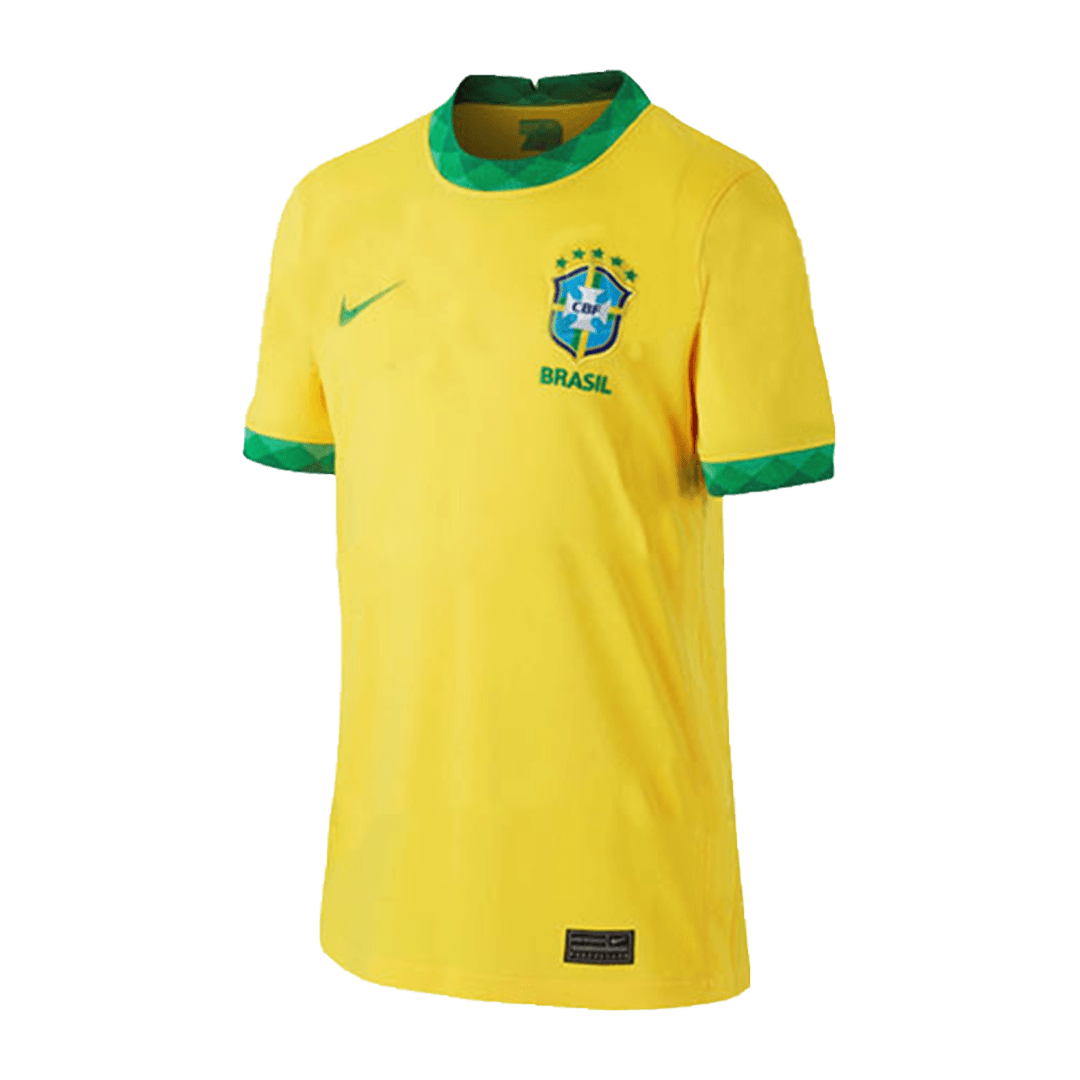 Vini Jr #20 Brazil Home Soccer Jersey 2022/23 (Large) Yellow