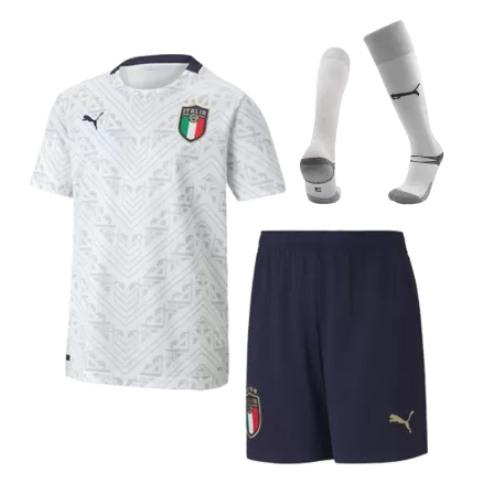 Men's Italy Away Soccer Jersey Whole Kit (Jersey+Shorts+Socks) 2020 - Fan Version - Pro Jersey Shop