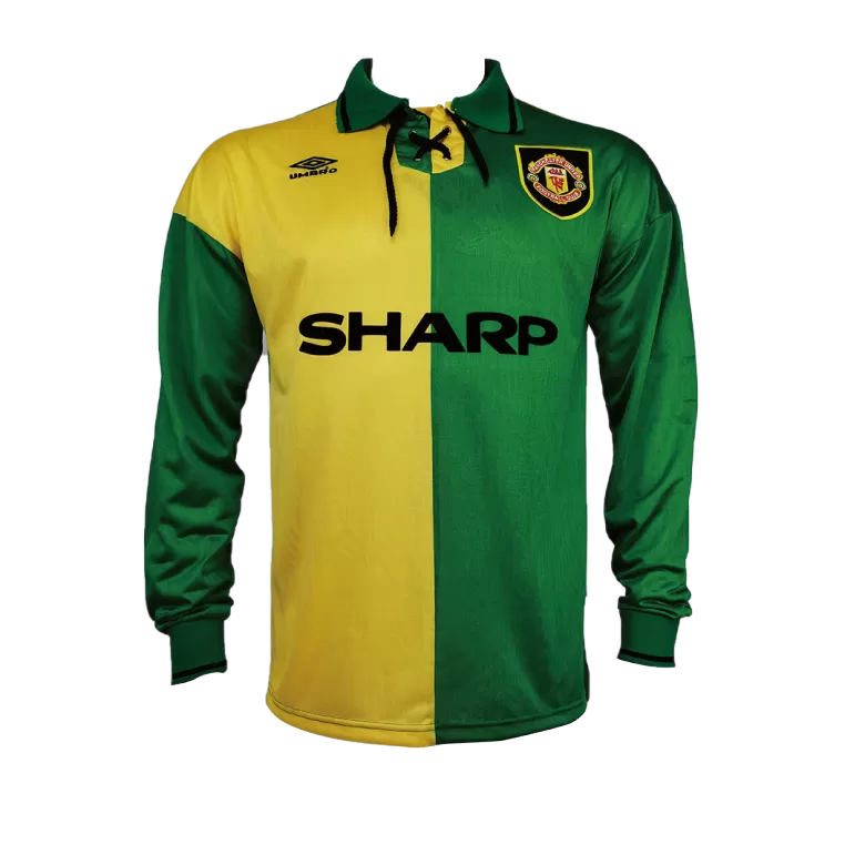 Men's Retro 1992 Manchester United Away Long Sleeves Soccer Jersey Shirt - Fan Version - Pro Jersey Shop