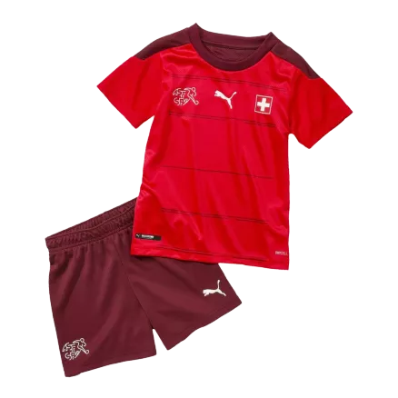 Kids Switzerland Home Soccer Jersey Kit (Jersey+Shorts) 2021 - Pro Jersey Shop