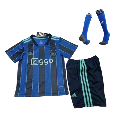 Kids Ajax Away Soccer Jersey Whole Kit (Jersey+Shorts+Socks) 2021/22 - Pro Jersey Shop