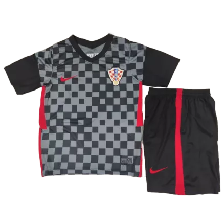 Kids Croatia Away Soccer Jersey Kit (Jersey+Shorts) 2020 - Pro Jersey Shop