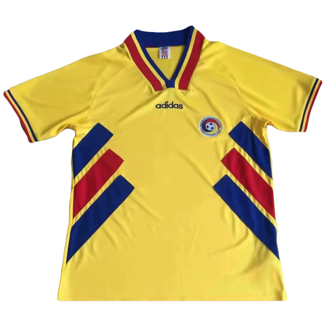 Retro 1994 Romania Home Soccer Jersey Adidas Pro Jersey Shop