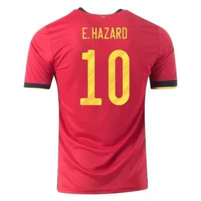 Men's E.HAZARD #10 Belgium Home Soccer Jersey Shirt 2020 - Fan Version - Pro Jersey Shop