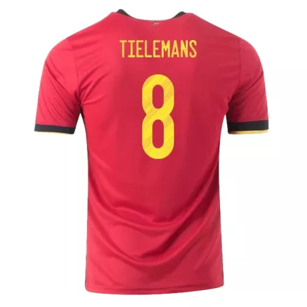 Men's TIELEMANS #8 Belgium Home Soccer Jersey Shirt 2020 - Fan Version - Pro Jersey Shop