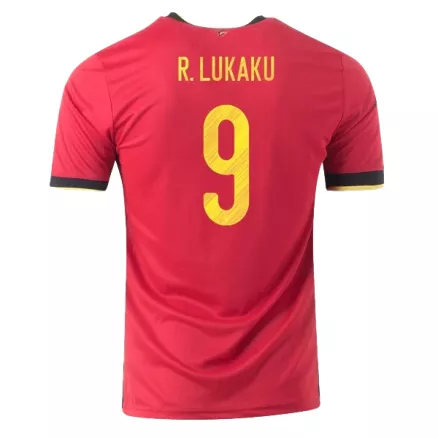 Men's R.LUKAKU #9 Belgium Home Soccer Jersey Shirt 2020 - Fan Version - Pro Jersey Shop