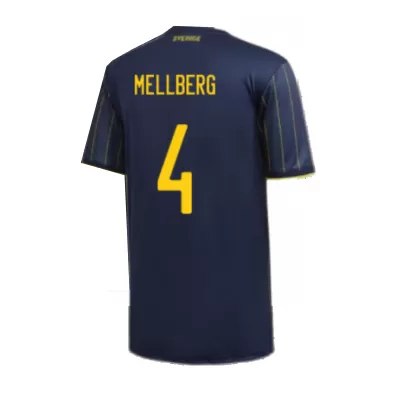 Men's MELLBERG #4 Sweden Away Soccer Jersey Shirt 2020 - Fan Version - Pro Jersey Shop