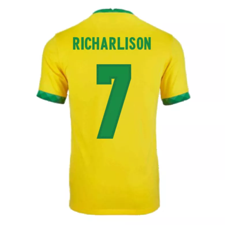 Men's RICHARLISON #7 Brazil Home Soccer Jersey Shirt 2021 - Fan Version - Pro Jersey Shop