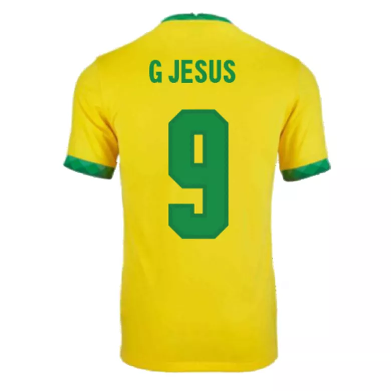 Men's G JESUS #9 Brazil Home Soccer Jersey Shirt 2021 - Fan Version - Pro Jersey Shop