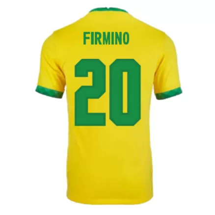 Men's Replica FIRMINO #20 Brazil Home Soccer Jersey Shirt 2021 - Pro Jersey Shop