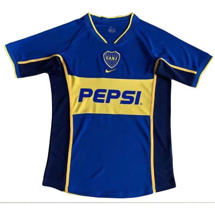 Men's Retro 2002 Boca Juniors Home Soccer Jersey Shirt - Pro Jersey Shop
