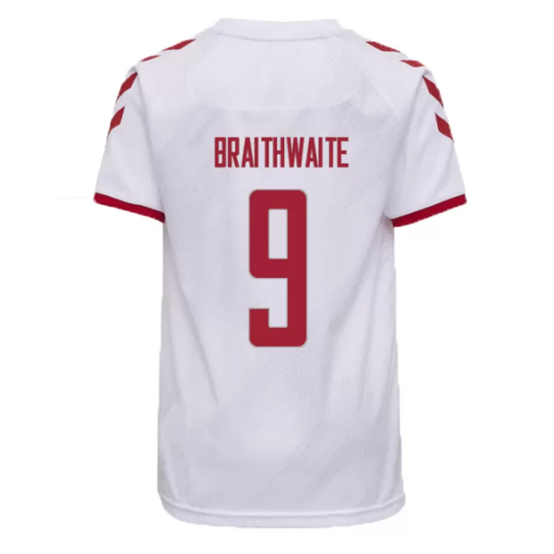 Men's BRAITHWAITE #9 Denmark Away Soccer Jersey Shirt 2021 - Fan Version - Pro Jersey Shop
