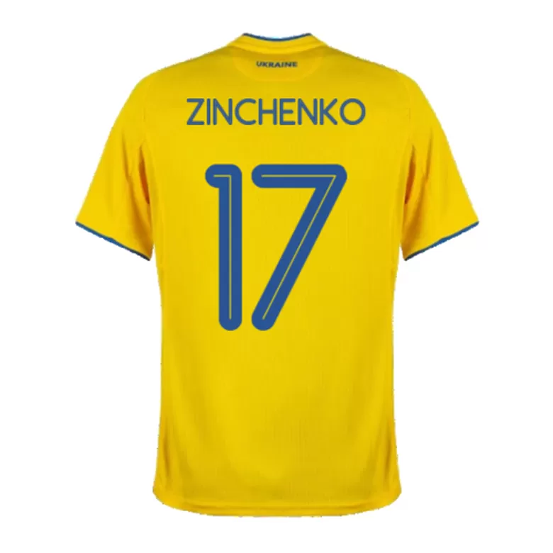 Men's ZINCHENKO #17 Ukraine Home Soccer Jersey Shirt 2020 - Fan Version - Pro Jersey Shop