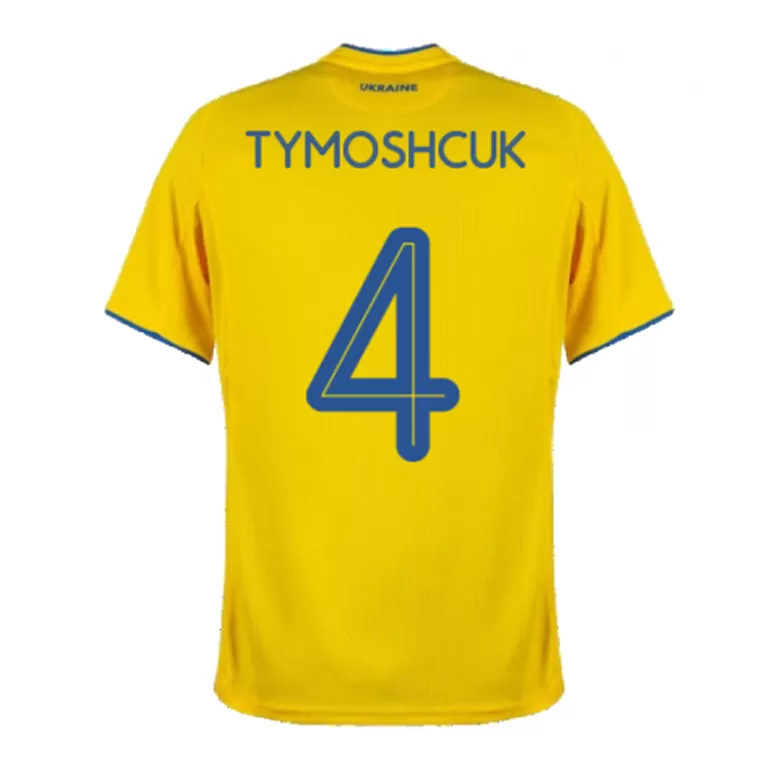 Men's TYMOSHCUK #4 Ukraine Home Soccer Jersey Shirt 2020 - Fan Version - Pro Jersey Shop