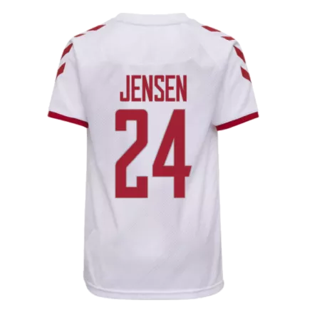 Men's JENSEN #24 Denmark Away Soccer Jersey Shirt 2021 - Fan Version - Pro Jersey Shop