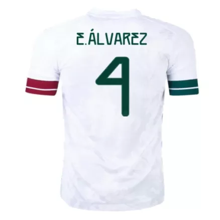 Men's E.ÁLVAREZ #4 Mexico Gold Cup Away Soccer Jersey Shirt 2020 - Fan Version - Pro Jersey Shop
