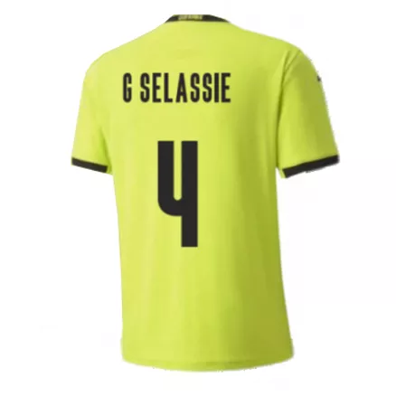 Men's G SELASSIE #4 Czech Republic Away Soccer Jersey Shirt 2020 - Fan Version - Pro Jersey Shop