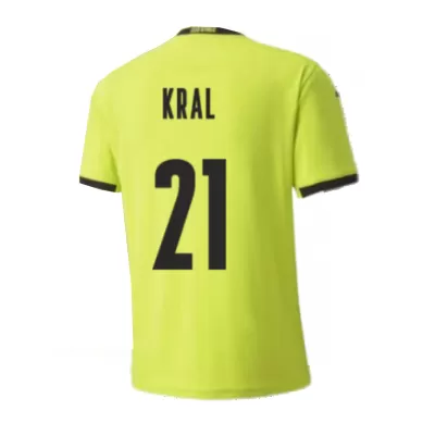 Men's KRAL #21 Czech Republic Away Soccer Jersey Shirt 2020 - Fan Version - Pro Jersey Shop