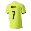 Men's KREJCI #7 Czech Republic Away Soccer Jersey Shirt 2020 - Fan Version - Pro Jersey Shop