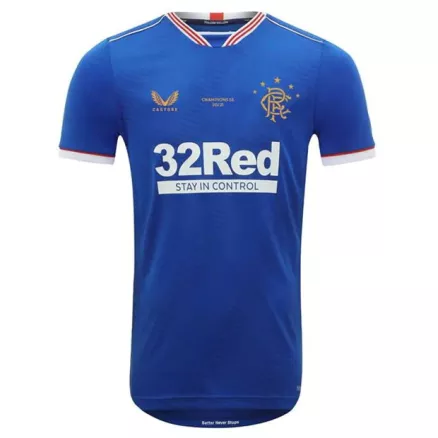 Men's Glasgow Rangers Home Soccer Jersey Shirt 2020/21 - Fan Version - Pro Jersey Shop