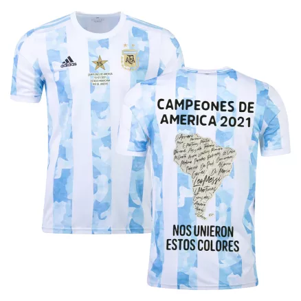 Men's Argentina Home Copa America Soccer Jersey Shirt Winner Version 2021 - Fan Version - Pro Jersey Shop