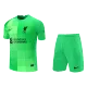 Kids Liverpool Goalkeeper Soccer Jersey Whole Kit (Jersey+Shorts+Socks) 2021/22 - Pro Jersey Shop