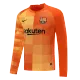 Men's Replica Barcelona Goalkeeper Long Sleeves Soccer Jersey Shirt 2021/22 - Pro Jersey Shop