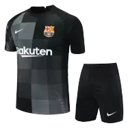 Men's Replica Barcelona Goalkeeper Soccer Jersey Kit (Jersey+Shorts) 2021/22 Nike - Pro Jersey Shop